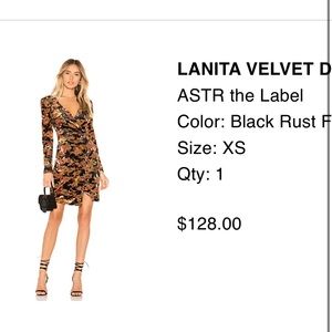 ASTR velvet dress